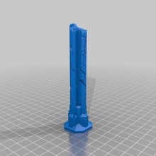 cassé pilier 1 architecture wargaming terrain bâtiments structures 3d print model - Mito3D