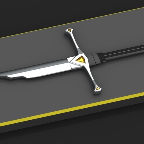 broken sauron sword art mordor lotr model 3dmodel 3dprintable sauronbroken sauronsword 3D print model - Mito3D