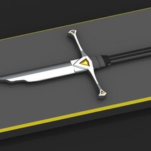 roto sauron espada art mordor el señor de los anillos modelo 3dmodel 3dprintable sauronbroken sauronsword 3d print model - Mito3D