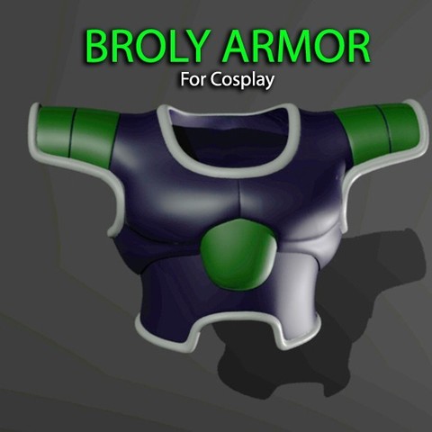 broly armor dragon ball cosplay 3d print model art suit figure anime game scupltures dragonballsuper dragonballz vegeta goku figures 3D print model - Mito3D