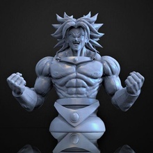 broly Körper Büste Drachen Ball Anime Super Goku 3d print model - Mito3D