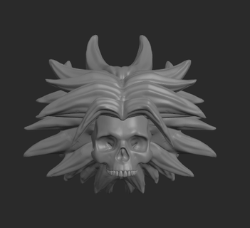 broly skull Game dbz dragon ball z cranium 3d print model - Mito3D