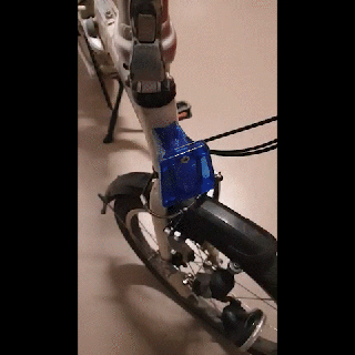 Brompton stil binmek 2 3 delikler adaptör ön raf bisiklet sumru Dahon ağlamak 3d print model - Mito3D