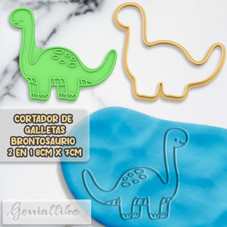brontosauro biscotto taglierina fondente giocare Impasto modanatura argilla plastilina dinosauro 3d print model - Mito3D