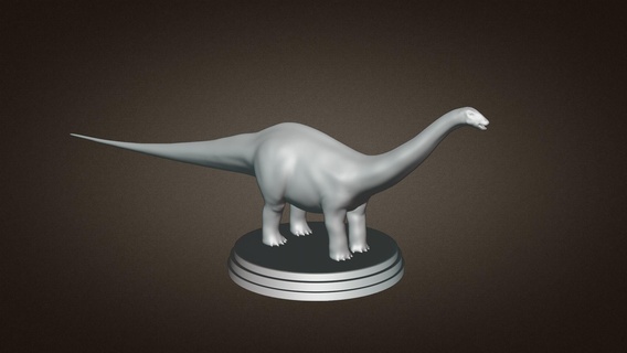brontosaurio dinosaurio 3d impresión juguete modelo juguetes 3d print model - Mito3D