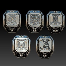 bronce caballeros zodíaco anillo paquete 3d print model - Mito3D