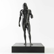 bronz di geri döndü savaşçı mimari heykel İtalya Antik calabria 3d print model - Mito3D