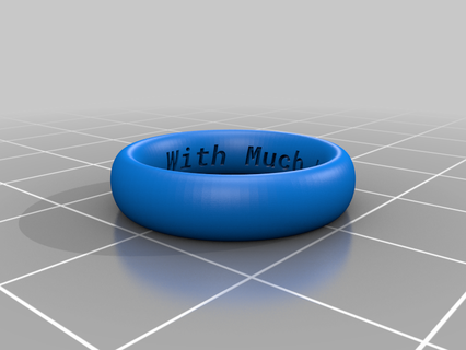 brooke-ring v4 customized rings 3d print model - Mito3D