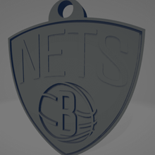 brooklyn nets keychain souvenir nba basketball sport basket keys key ring 3d print model - Mito3D