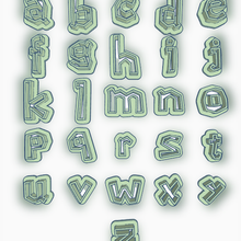 manos alfabeto cortador conjunto cartas mario 3d print model - Mito3D