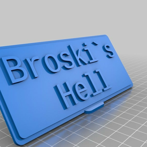 Broski Hölle Tabelle angepasst Büro 3D print model - Mito3D