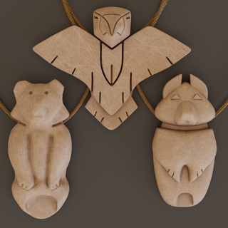 brother bear totem animal charm totems wolf eagle spirits cosplay fan art replica koda 3d print model - Mito3D