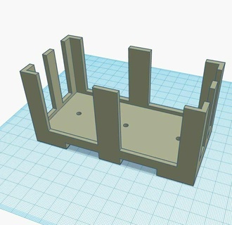 brother frame construction fence feet rc bruder model making 3d print model - Mito3D