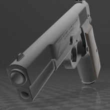 browning hi-power varios arma de fuego el la pistola bélgica semi-automático 40 9mm 3d print model - Mito3D