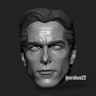 bruce bala batman Figura acción 3d cabeza esculpir actor dc orobus22 3d print model - Mito3D