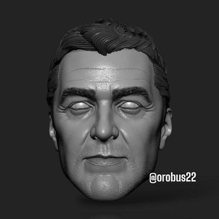 bruce clooney batman Figura acción 3d cabeza esculpir actor orobús dc orobus22 3d print model - Mito3D