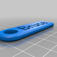 bruce key chain customized accessories 3d print model - Mito3D