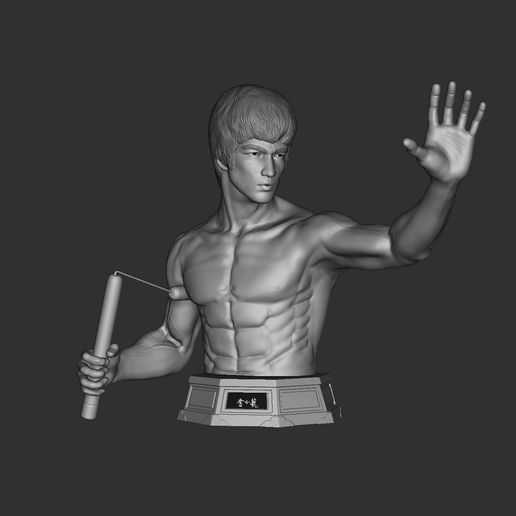 Bruce Lee büst 3D print model - Mito3D