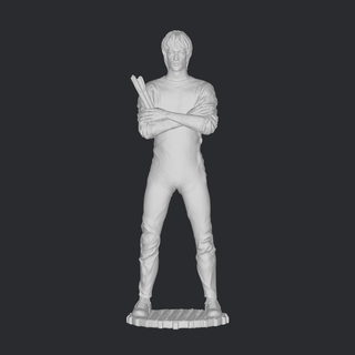 bruce lee statue kunst 3d print model - Mito3D