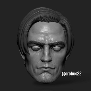 bruce Pattinson batman figura ação 3d cabeça esculpida ator dc orobus22 orobus 3d print model - Mito3D