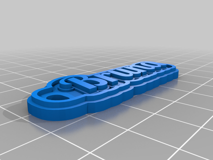 Bruna özelleştirilmiş anahtarlık 3d print model - Mito3D