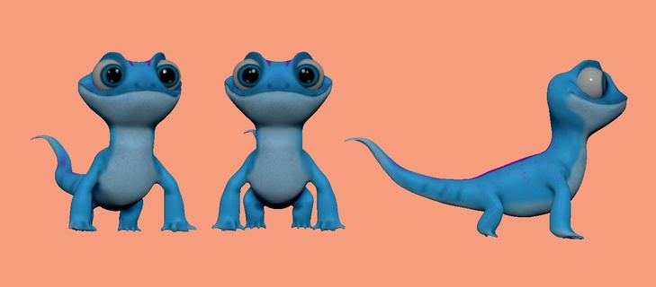 Bruni congeladas lagarto Elsa anna Disney 3d impressão stl brinquedo 3d print model - Mito3D
