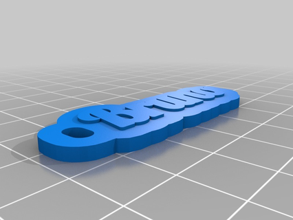 bruno 1 Jewelry customized keychains jewelry keys 3d print model - Mito3D