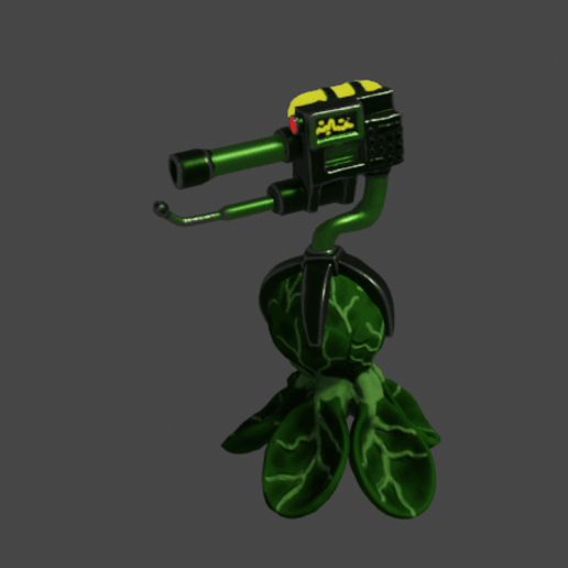 bruscle sprout flamethrower game plant wargames miniature 3D print model - Mito3D