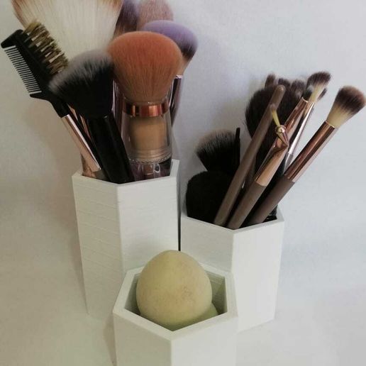 brosse boîte mode maquillage pinceaux beauté 3D print model - Mito3D