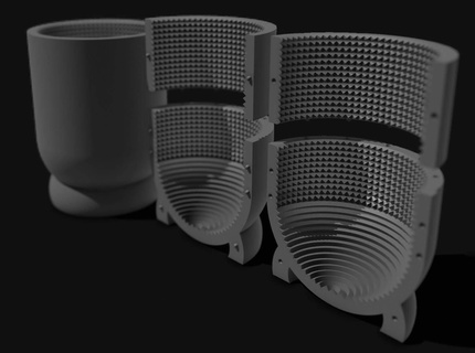 brush cleaning cup 3d print model - Mito3D