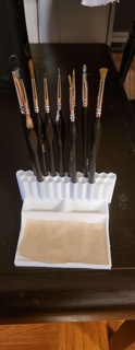 brush holder paint sorting easy print practical brushes wet palette 3d print model - Mito3D