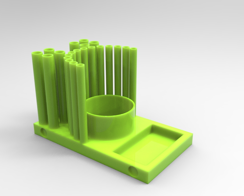 escova organizador suporte 3D print model - Mito3D