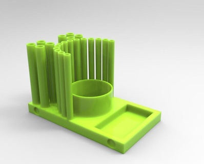 brush organizer brush holder  3d print model - Mito3D