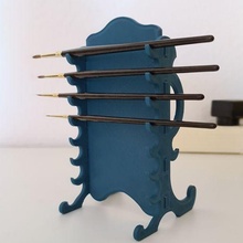 brush rack katana v2 gadget brush organizer brush rack rack katana painting paint tool 3d print model - Mito3D