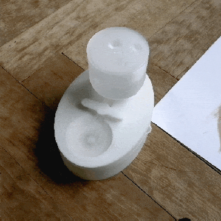 brush rinse cleaner art celaner water color 3d print model - Mito3D