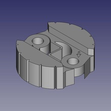 bürsten Kupplung Experimental 3d print model - Mito3D