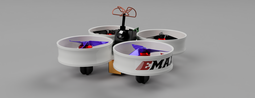 brushless whoop fusion step source file drone racing fpv fusion360 vehicles 3d print model - Mito3D