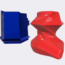 brutal vasos 3d print model - Mito3D