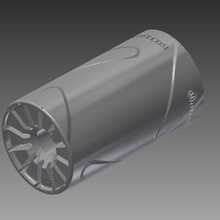 brx-surpressor jogo arma airsoft 3d print model - Mito3D