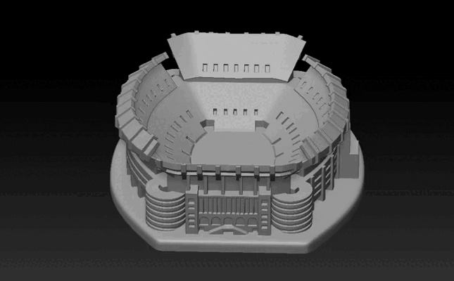bryant denny stade alabama football rugby américain 3d print model - Mito3D