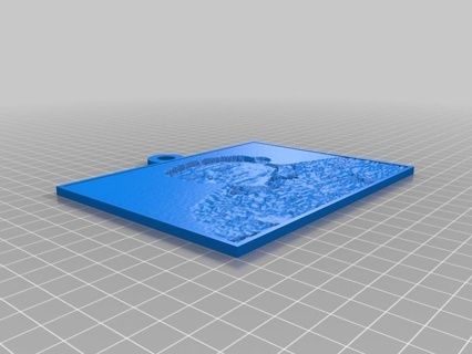 chaveiro personalizado 2d arte 3d print model - Mito3D