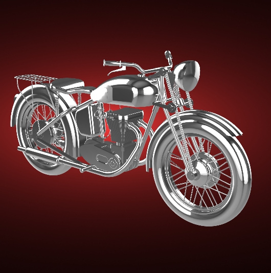 può m20 1943 496cc moto motociclo bicicletta motore two wheeled veicolo motociclista sport superiore velocità turbo roadster chopper 3D print model - Mito3D