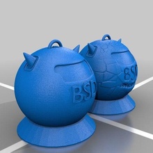 bsd logo droid takı Bedava anahtarlık Unix 3d print model - Mito3D