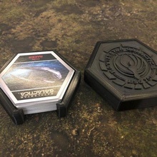 bsg starship battles card case battlestar galactica games 3d print model - Mito3D