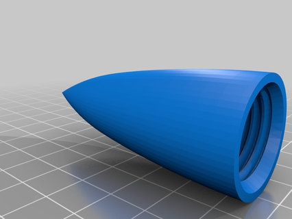 bt 50 nariz cone ajustável peso modelo foguete nosecone partes 3d print model - Mito3D