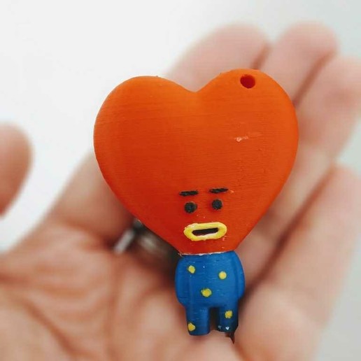 bt21 - tata çeşitli müzik llavero Anahtarlık Ramada 3D print model - Mito3D