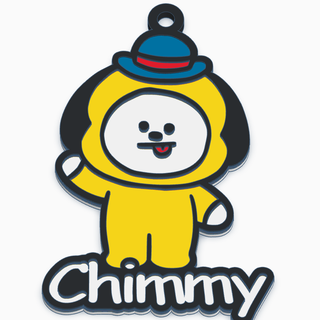 bt21 chimmy key chain Jewelry bts puppy passion energy keychain south korean pop personality perseverance fanatic details design 3d printing stl collectible gift fun love friendship 3d print model - Mito3D