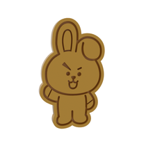 bt21 cooky cookie cutter home rabbit bunny 3d print model - Mito3D