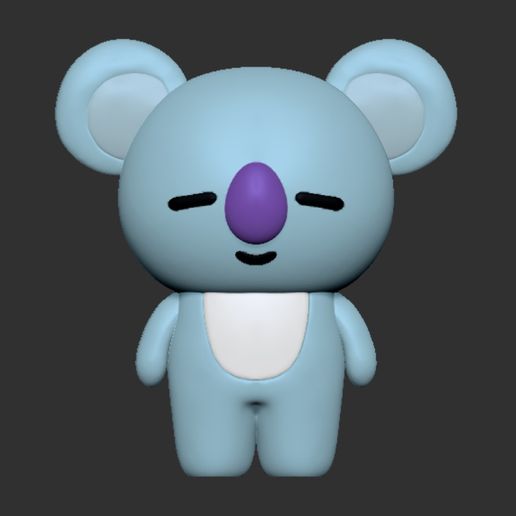 bt21 Koya bts kpop Band Zahlen 3D print model - Mito3D