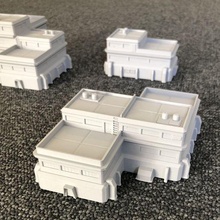 bt 6mm scifi terrain - large double residential habitation architecture building residence fighttech american mecha unity city 3d print model - Mito3D